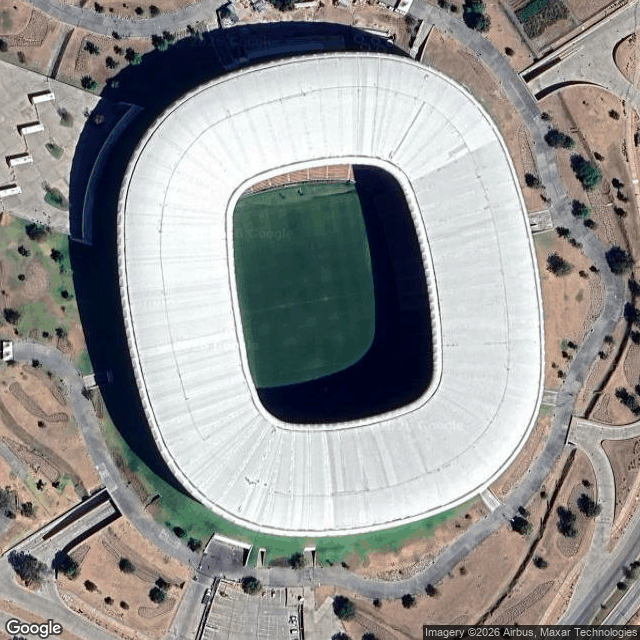 Satellite view of Estadio Akron