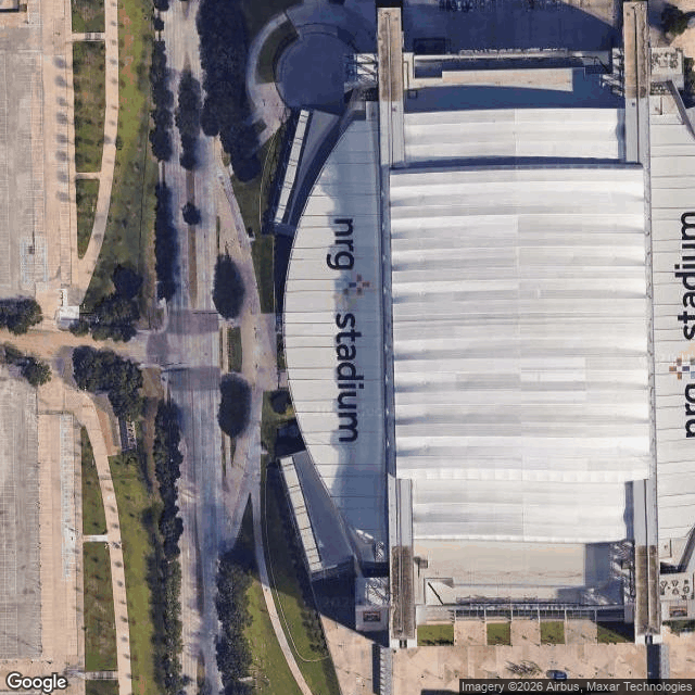 Satellite view of NRG Stadium