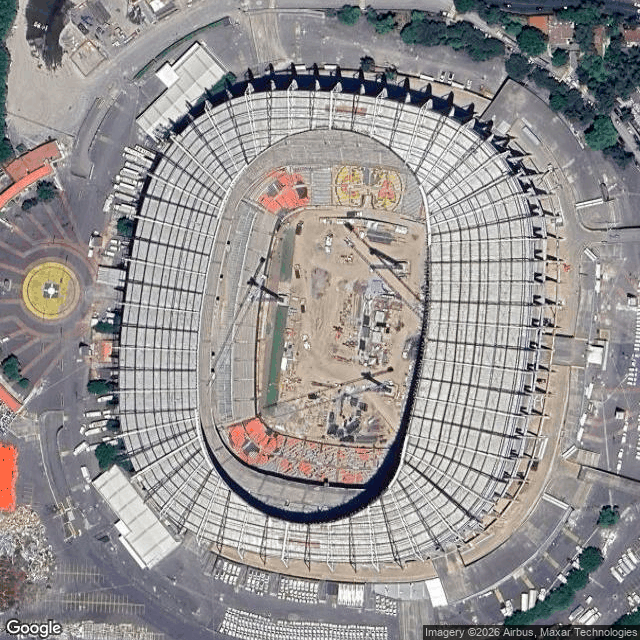 Satellite view of Estadio Azteca