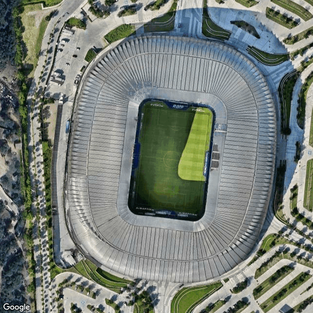 Satellite view of Estadio BBVA