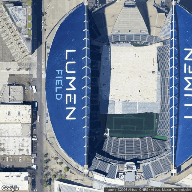 Satellite view of Lumen Field